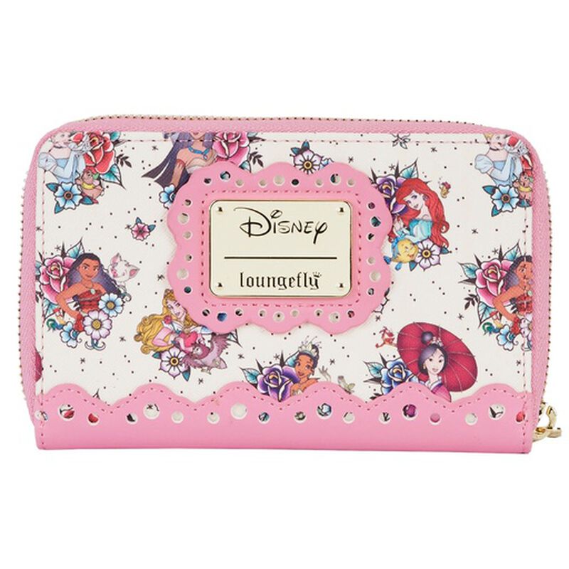 Disney Princess Floral Tattoo Zip Around Wallet, , hi-res view 4