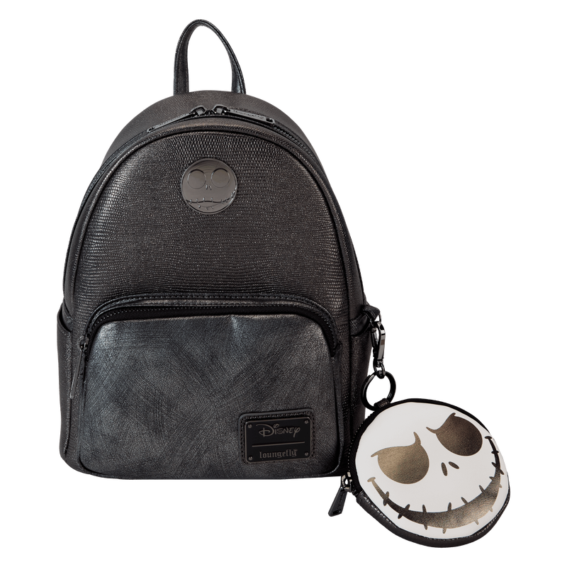The Nightmare Before Christmas Exclusive Jack Skellington Textured Mini Backpack With Coin Bag, , hi-res view 1