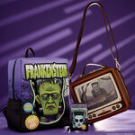 Universal Monsters Bride of Frankenstein Mask Glow Accordion Zip Around Wallet, , hi-res view 4