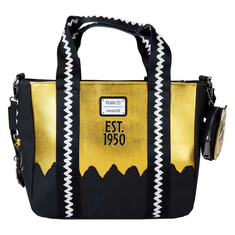 Peanuts 75th Anniversary Snoopy & Gang Tote Crossbody Bag With Coin Bag, , hi-res view 6