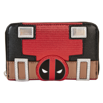 Marvel Metallic Deadpool Cosplay Zip Around Wallet, Image 1
