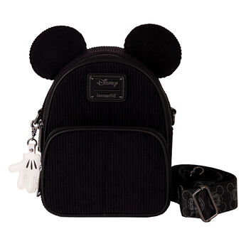 Mickey Mouse Classic Corduroy Convertible Mini Backpack & Crossbody Bag, Image 1