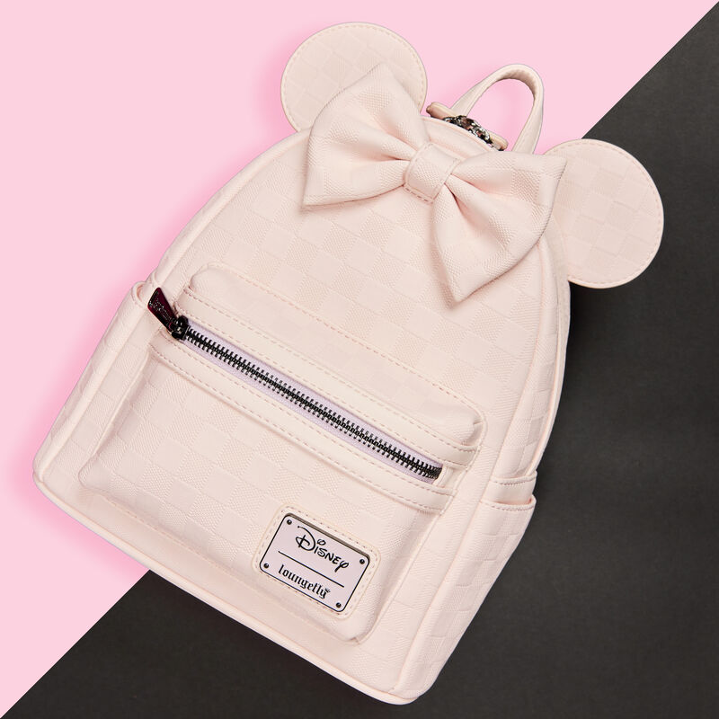 Minnie Mouse Checkered Texture Mini Backpack LFlifestyle1 view 2