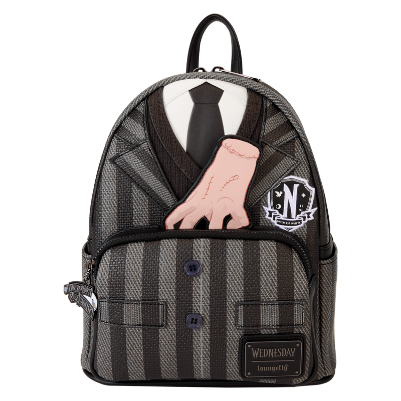 Limited Edition Wednesday Nevermore Academy Uniform Cosplay Mini Backpack, , hi-res view 1