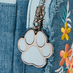 Disney Dogs & Cats Floral Faux Denim Fringe Mini Backpack, , hi-res view 8