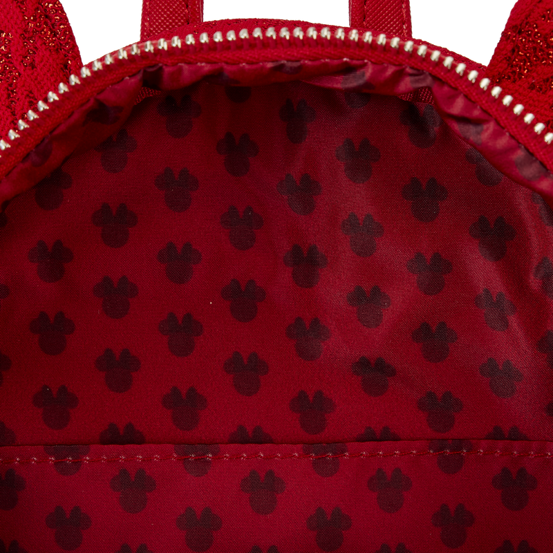 Minnie Mouse Exclusive Red Glitter Tonal Mini Backpack, , hi-res view 7