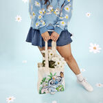 Stitch Springtime Daisy Canvas Tote Bag, , hi-res view 3