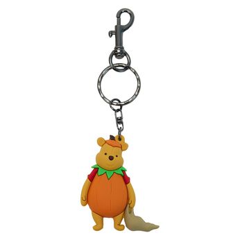 Winnie the Pooh Pumpkin Halloween Keychain, Image 1