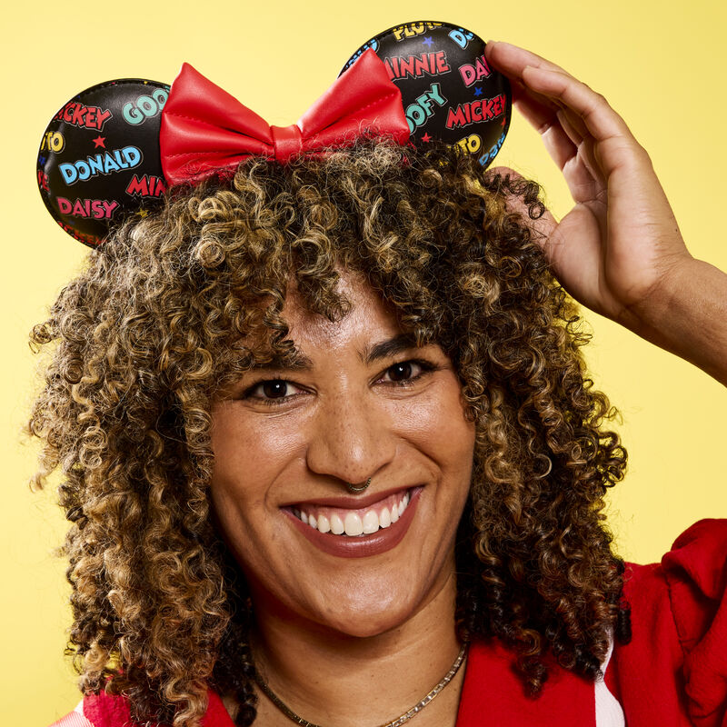 Mickey & Friends Classic All-Over Print Mini Backpack With Ear Headband, , hi-res view 3