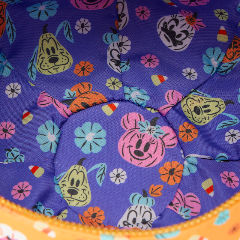 Mickey Mouse Floral Pumpkin Head Glow Figural Crossbody Bag, , hi-res view 7