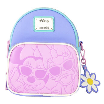 Daisy Duck 85th Anniversary Daisy Duck & Minnie Mouse Convertible Mini Backpack & Crossbody Bag, Image 1