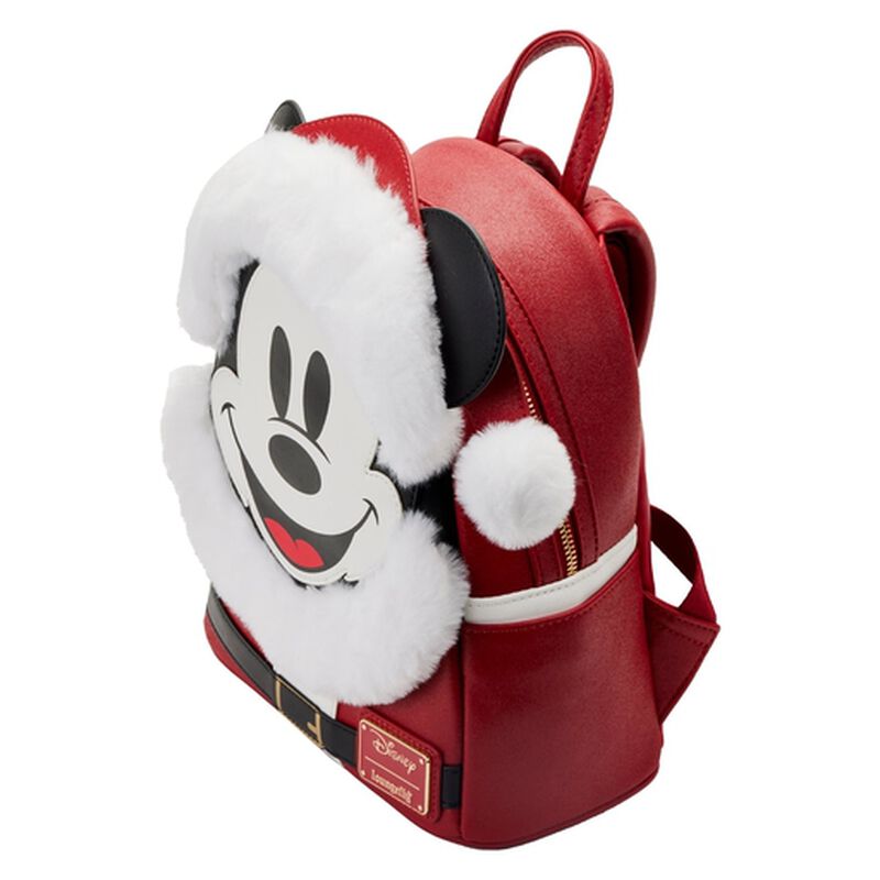 Exclusive - Glitter Mickey Mouse Santa Mini Backpack, , hi-res image number 3