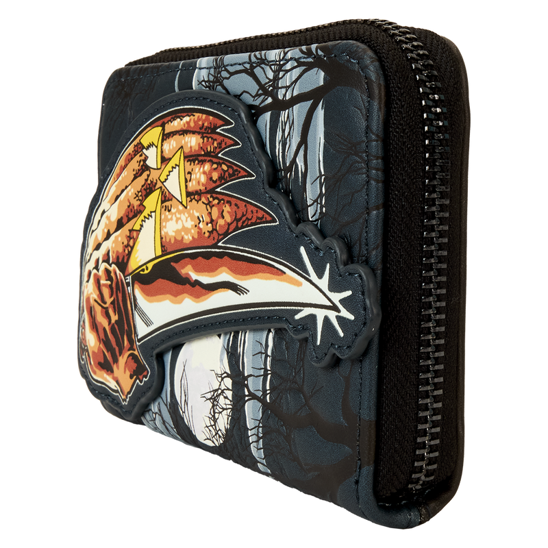 Halloween Michael Myers Jack-O'-Lantern Glow Zip Around Wallet, , hi-res view 5