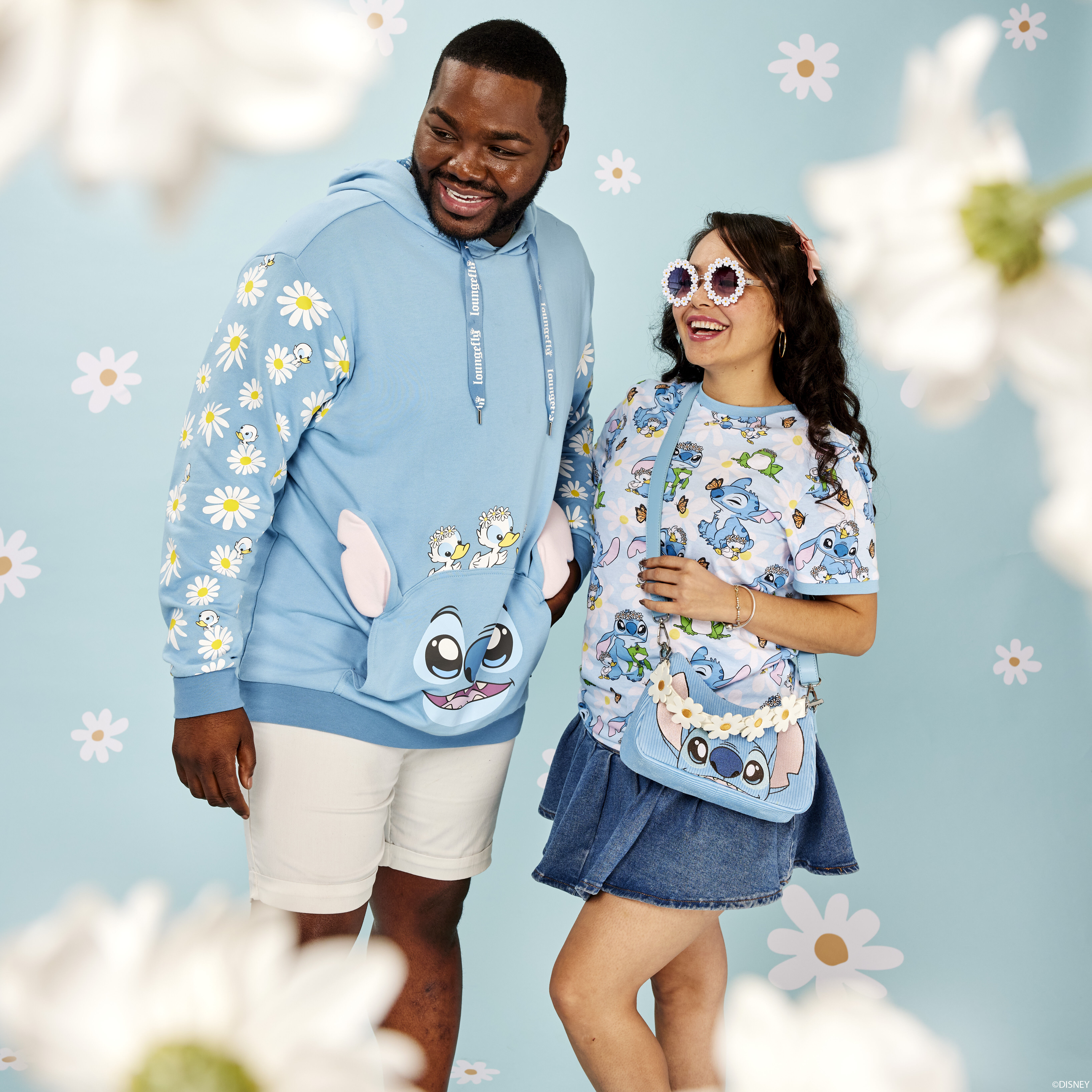 Stitch Springtime Daisy All-Over Print Unisex Tee | Loungefly Stitch Springtime Daisy All-Over Print Unisex Tee | Loungefly