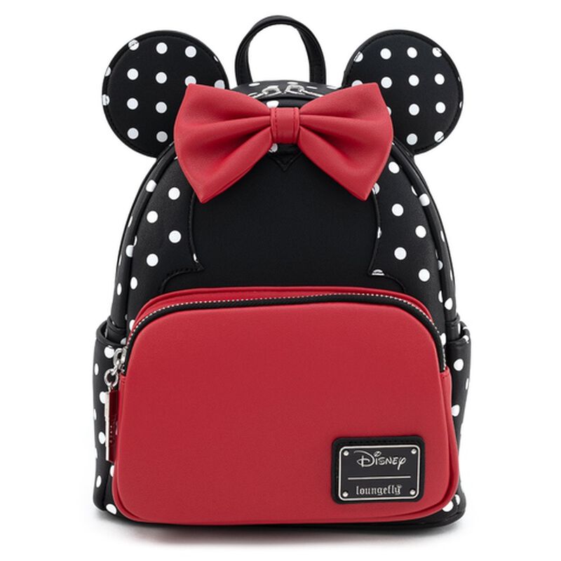 Disney Minnie Mouse Black & White Polka Dot Cosplay Mini Backpack, , hi-res view 1