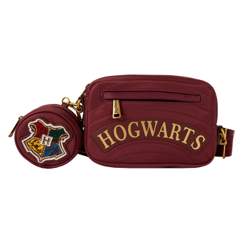 Harry Potter Hogwarts House Canvas Sling Crossbody Bag with Coin Bag, Image 1