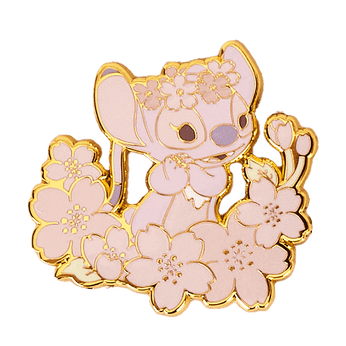 Stitch & Angel Cherry Blossom Mystery Box Pin, Image 2