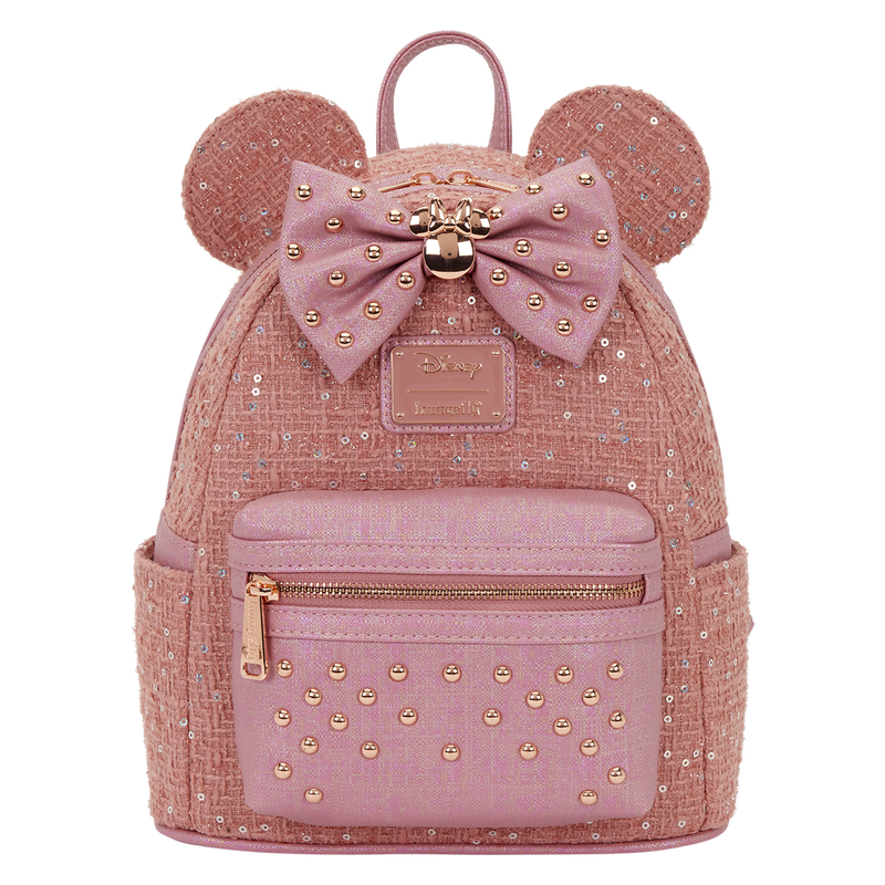 Minnie Mouse Exclusive Glitter Tweed Mini Backpack, , hi-res view 1