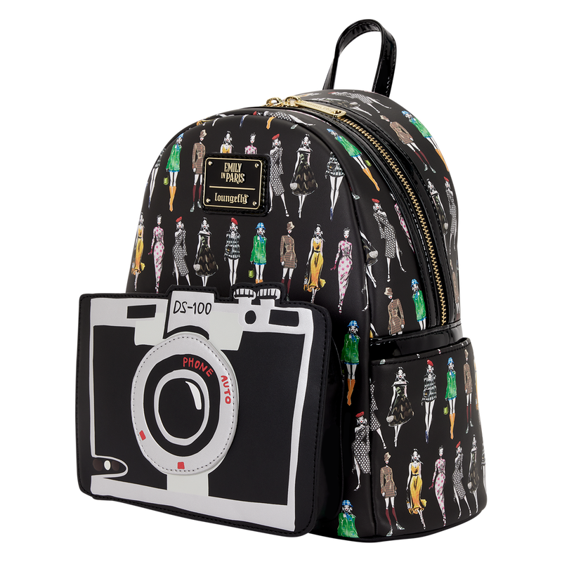Emily in Paris Limited Edition Camera All-Over Print Mini Backpack, , hi-res view 2