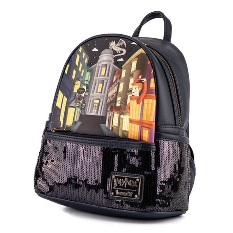 Harry Potter Diagon Alley Sequin Mini Backpack, , hi-res view 3