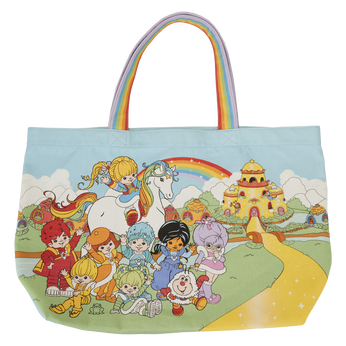 Rainbow Brite™ The Color Kids Rainbow Handle Canvas Tote Bag, Image 1