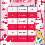Alice in Wonderland Playing Cards Unisex Tee, , hi-res image number 3