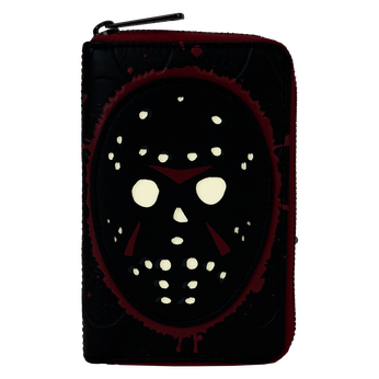 Friday The 13th Exclusive Jason Mask Glow Zip Around Wallet, Image 2