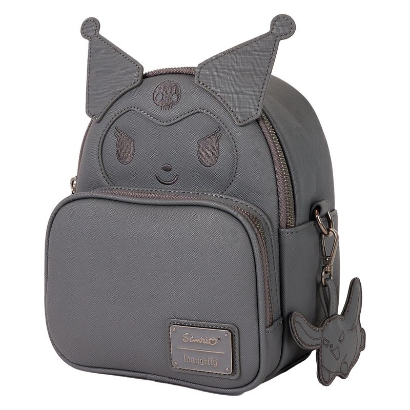 Sanrio Kuromi Monochrome Cosplay Convertible Mini Backpack & Crossbody Bag, , hi-res view 3