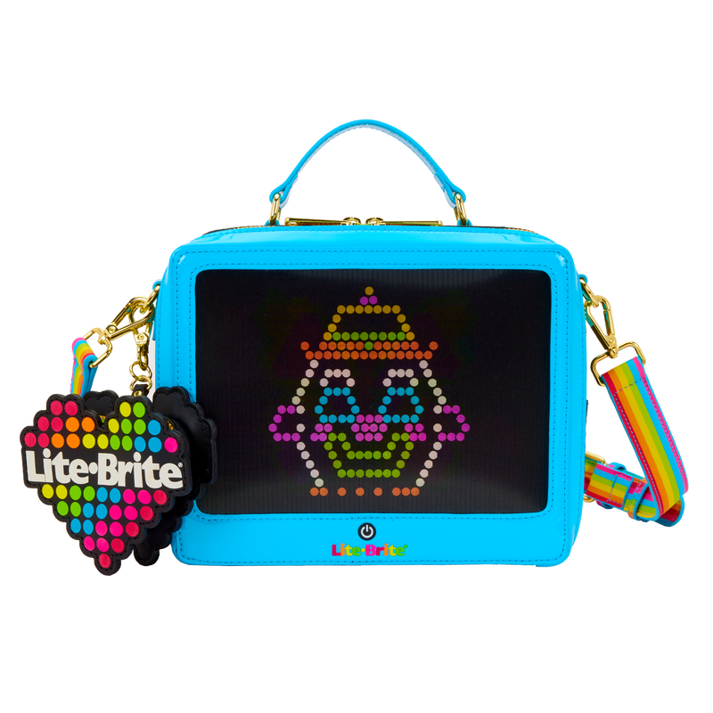 Lite-Brite Lenticular Glow Crossbody Bag with Coin Bag, , hi-res view 1