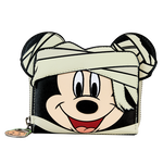Mickey Mouse Mummy Cosplay Glow Zip Around Wallet, , hi-res view 1