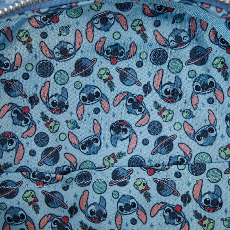 Stitch Plush Sherpa Cosplay Mini Backpack | Loungefly display picture 2