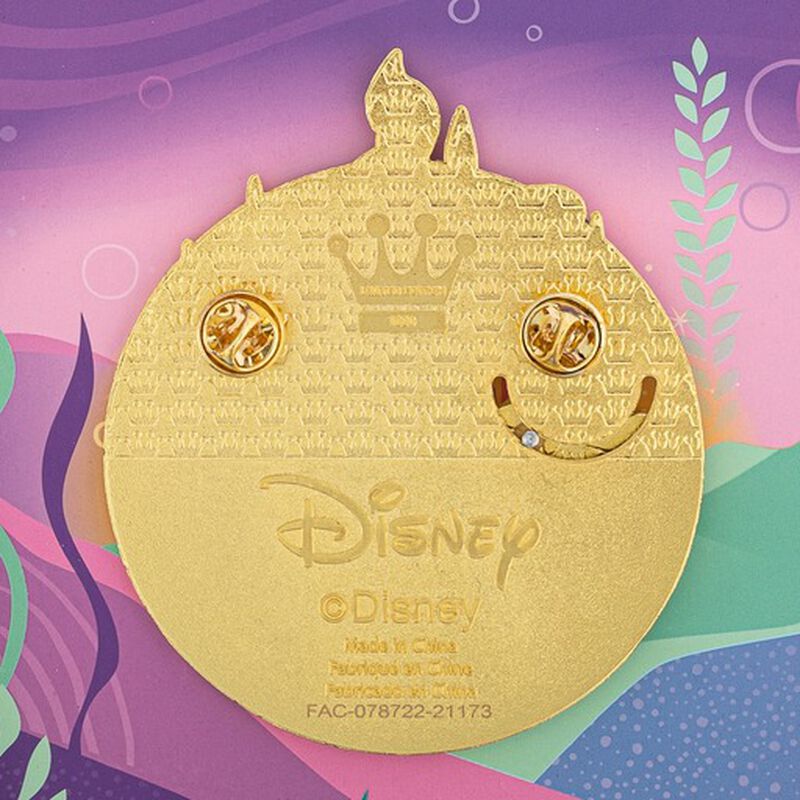 Disney The Little Mermaid Ariel Castle Collector Box Sliding Enamel Pin, , hi-res image number 4