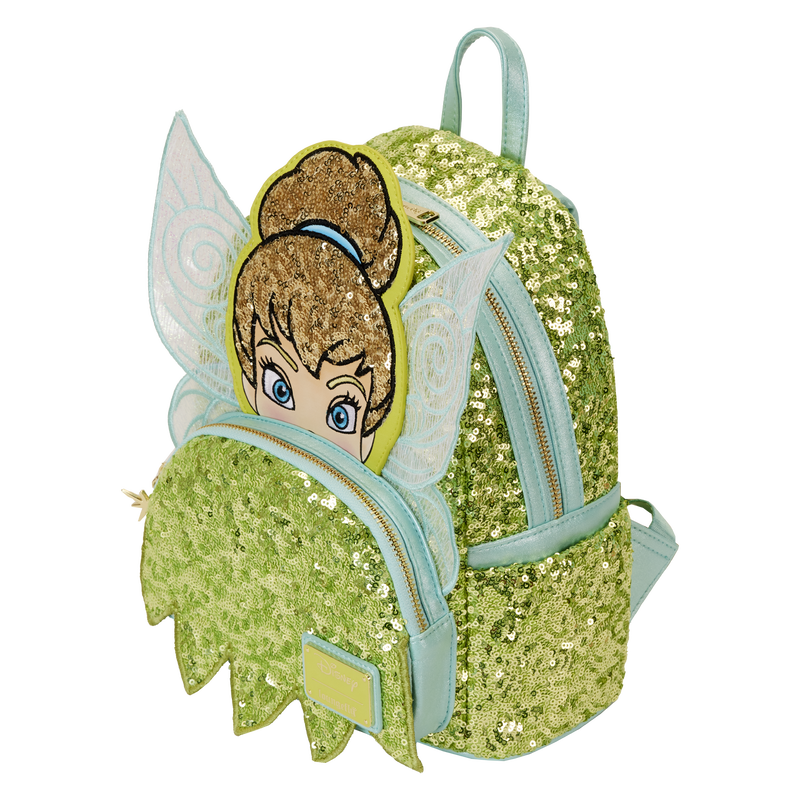 Peter Pan Tinker Bell Exclusive Sequin Cosplay Mini Backpack, , hi-res view 6