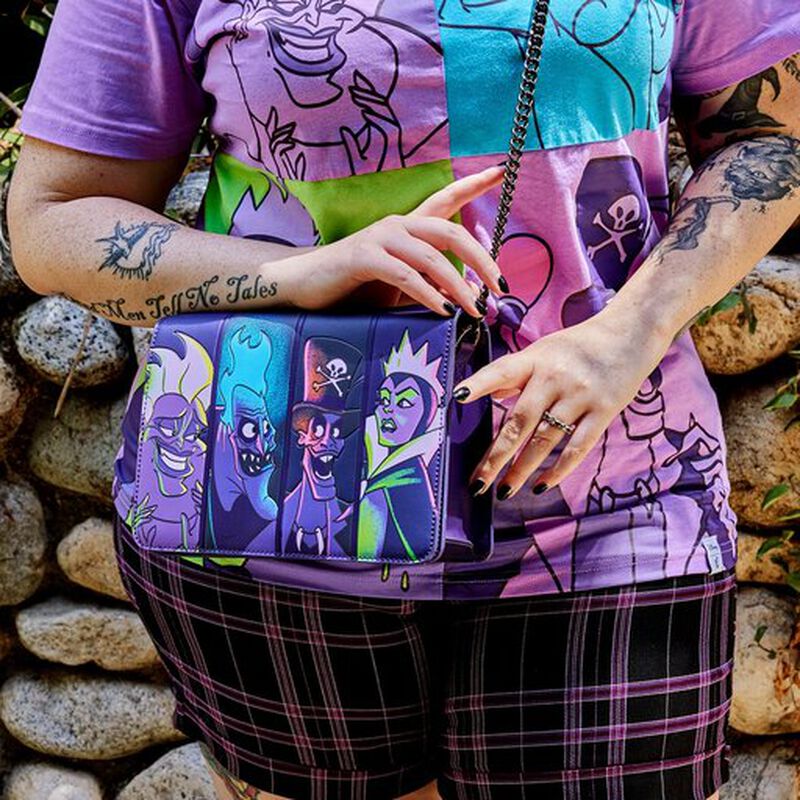 Disney - Villains Tattoo Crossbody Bag, Loungefly
