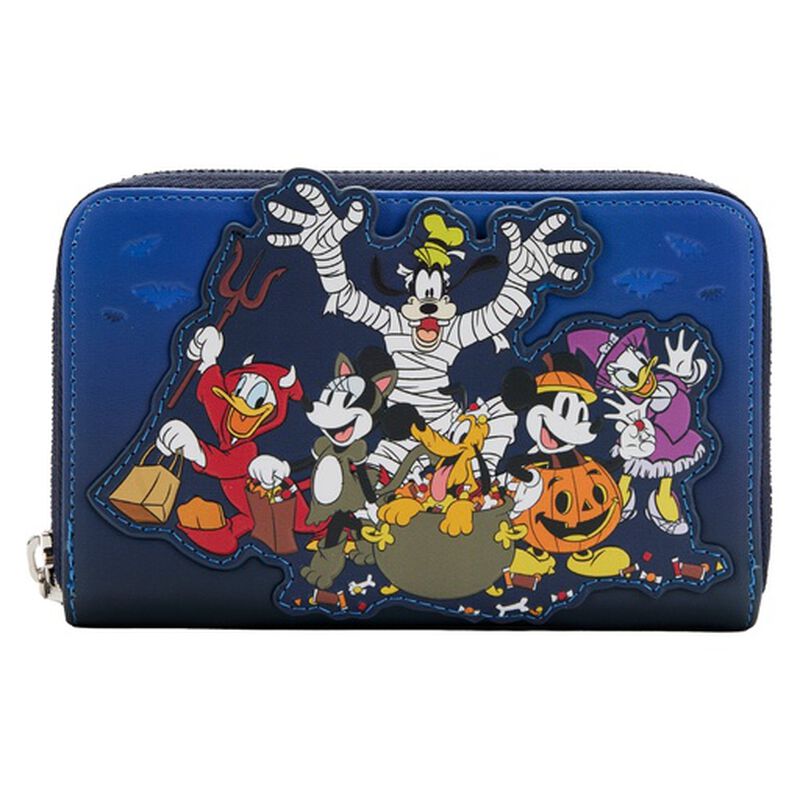 Exclusive - Mickey and Friends Halloween Haunted House Zip Around Wallet, , hi-res image number 1