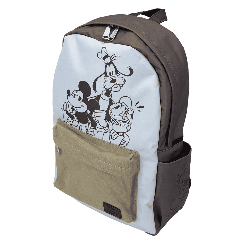 Mickey & Friends Canvas Nylon Full-Size Backpack, , hi-res view 5