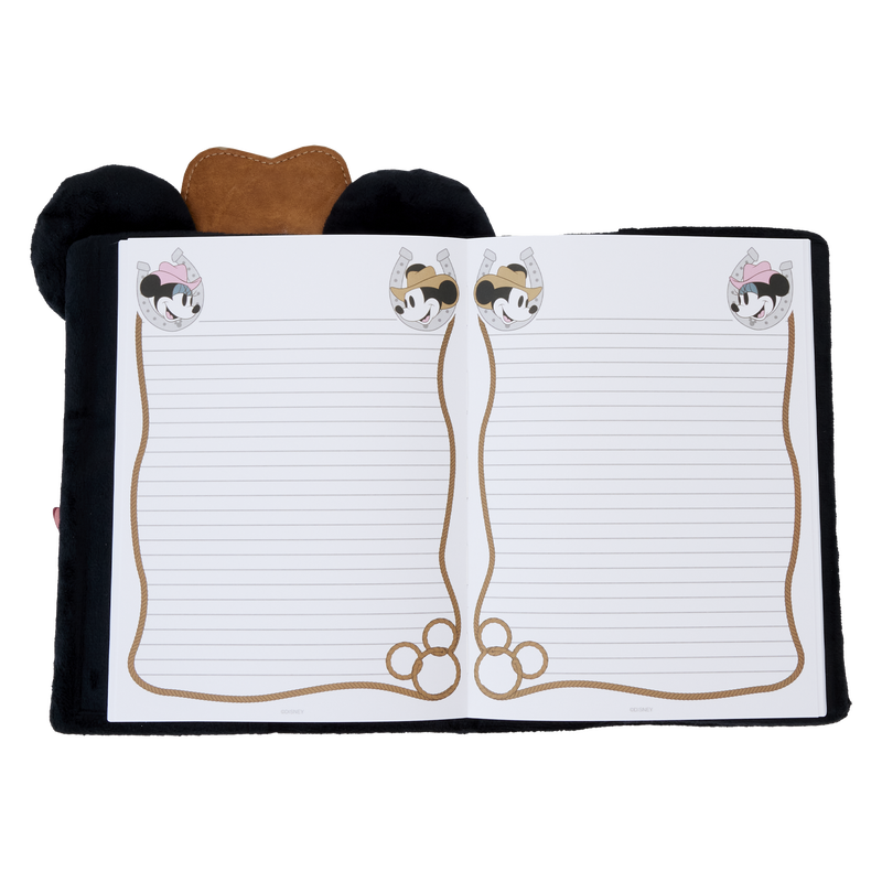 Western Mickey Mouse Cosplay Plush Refillable Stationery Journal, , hi-res view 6