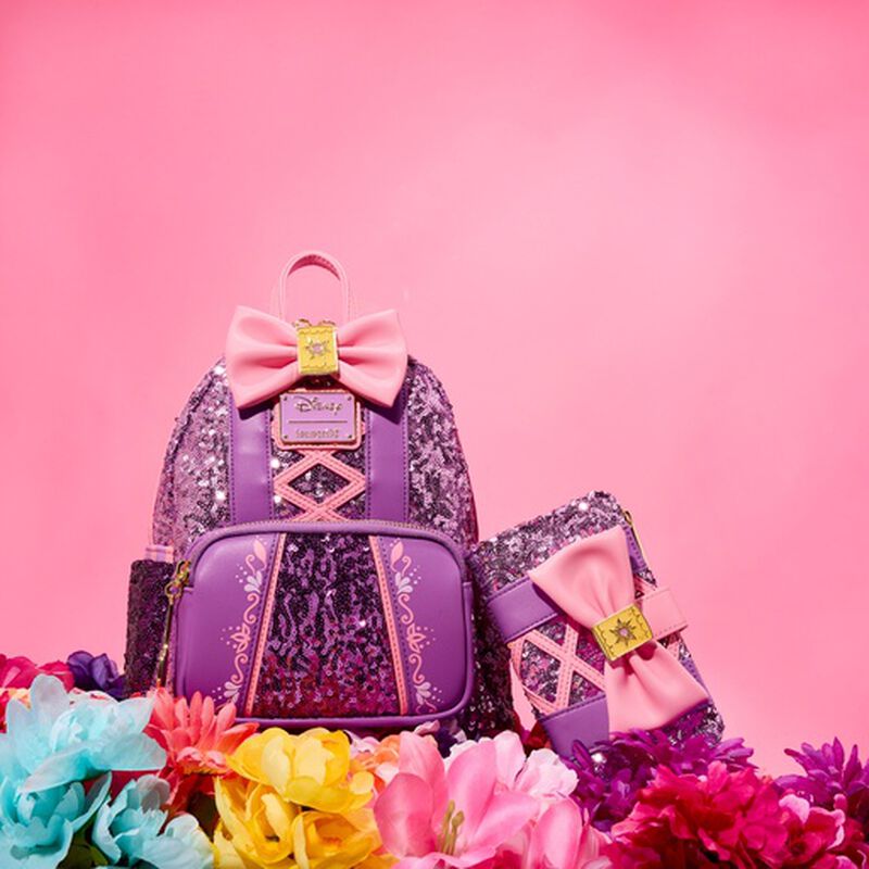 Exclusive - Rapunzel Sequin Mini Backpack, , hi-res image number 3