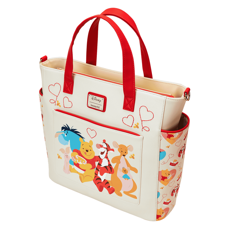 Winnie The Pooh & Friends Hearts Convertible Backpack & Tote Crossbody Bag, , hi-res view 5