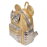 Minnie Mouse Exclusive Metallic Gold & Silver Quilted Mini Backpack, , hi-res view 5