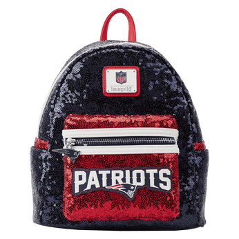 NFL New England Patriots Sequin Mini Backpack, Image 1