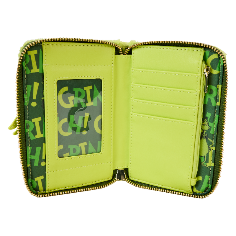 Dr. Seuss' How The Grinch Stole Christmas! Plush Cosplay Glow Zip Around Wallet, , hi-res view 6