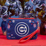MLB Chicago Cubs Floral Card Holder Wristlet Clutch, , hi-res view 2
