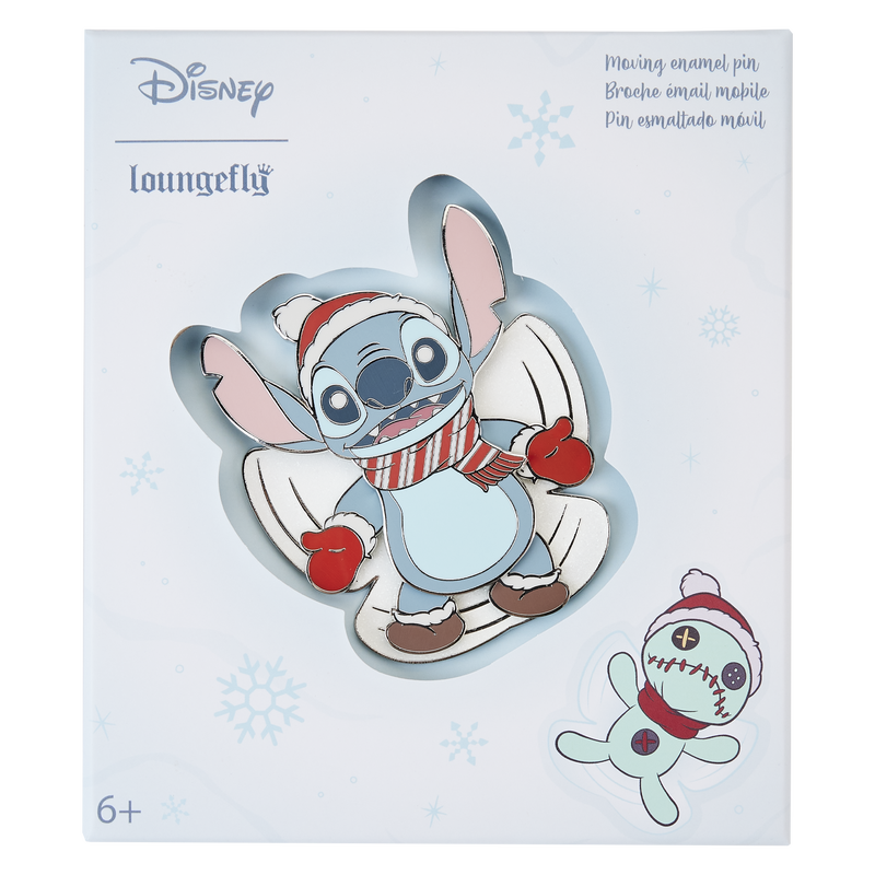 Stitch Holiday Snow Angel 3" Collector Box Pin, , hi-res view 1