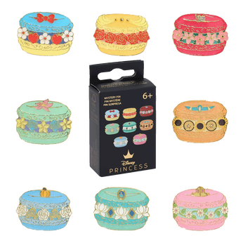 DISNEY PRINCESS MACARON BLIND BOX PIN,  DISNEY PRINCESS MACARON BLIND BOX PIN, Image 1