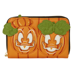 Donald Daisy Jack O Lantern Exclusive Glow Zip Around Wallet