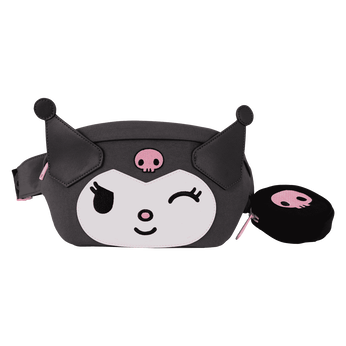 Sanrio Kuromi Cosplay Convertible Nylon Belt Bag with Coin Bag, Image 1