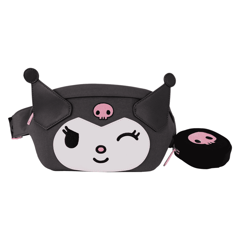 Sanrio Kuromi Cosplay Convertible Nylon Belt Bag with Coin Bag, , hi-res view 1