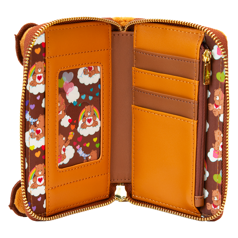 Care Bears Exclusive Tenderheart Bear Plush Cosplay Zip Around Wallet, , hi-res view 6
