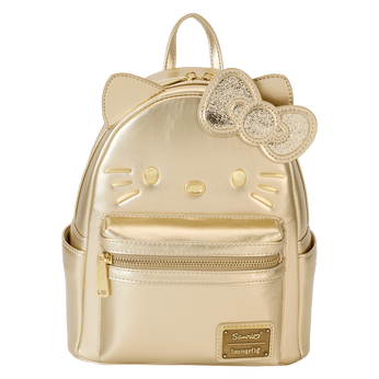 Limited Edition Sanrio 50th Anniversary Hello Kitty Gold Mini Backpack, Image 1